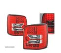 FAROLINS TRASEIROS LED PARA VOLKSWAGEN VW PASSAT B5 VARIANT 96-00 VERMELHO BRANCO - 1