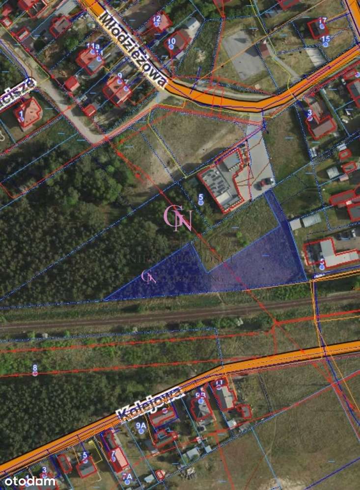 Działka z prywatnym lasem w centrum Odolionu-7