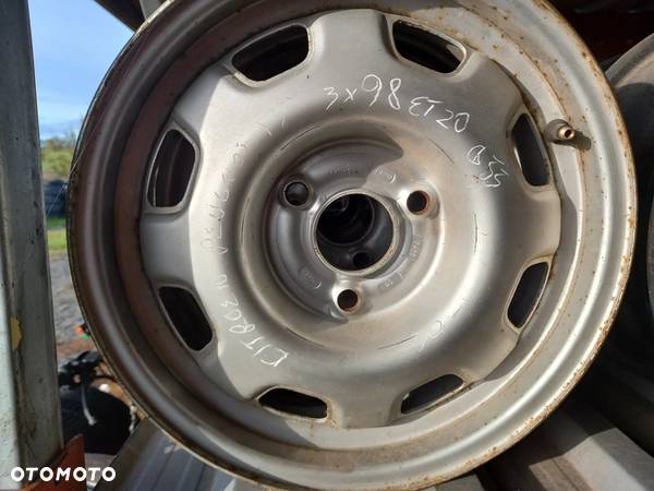 3x98 4x108 13 citroen peugeot felgi stalowe - 2