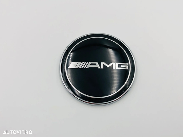 Emblema compatibila Mercedes AMG Brabus capota negru NOU - 3