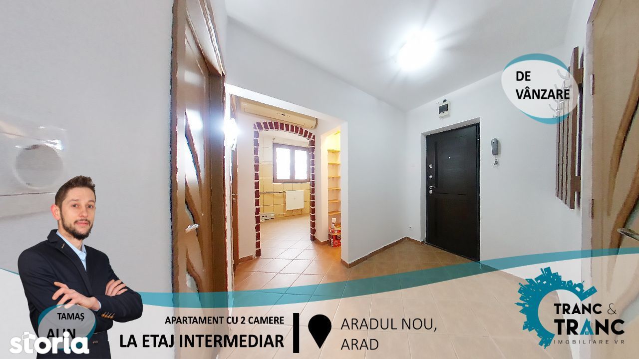 Apartament primitor cu 2 camere, cu lift, in Aradul Nou