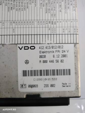 Calculator VDO Mercedes Actros MP1 - 6