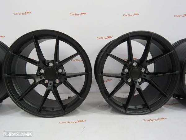 Jantes Look Bmw M4 Cs 18 x 8 et34 + 9 et 41 5x120 Preto Matte - 2