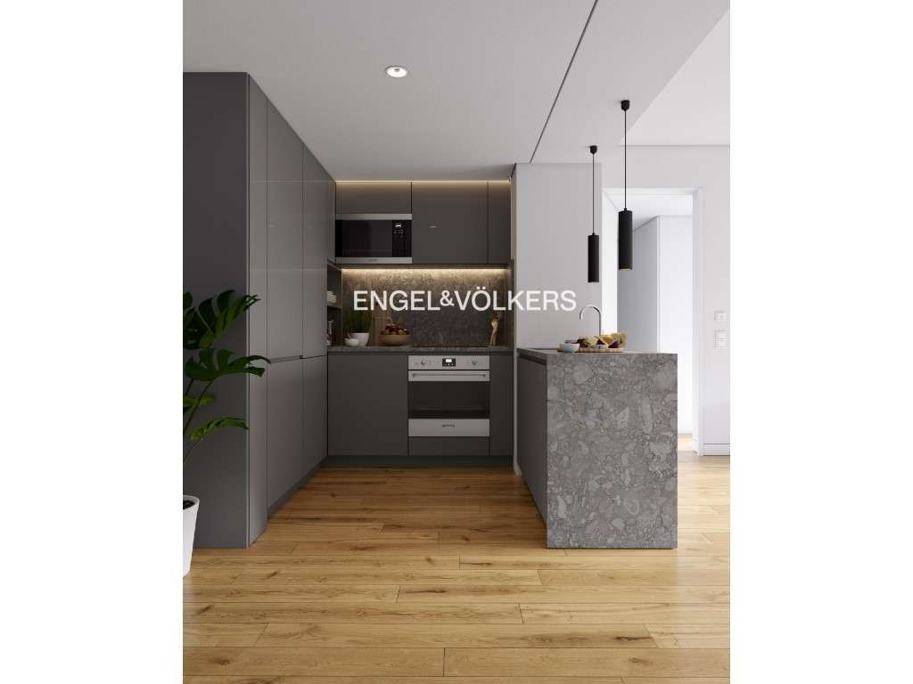 Refúgio Urbano de Luxo: Apartamento T2+1 na Avenida Infante Santo - Grande imagem: 5/10