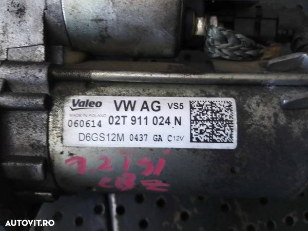 Electromotor 1.2 tsi skoda fabia 2 02t911024n d6gs12m - 3