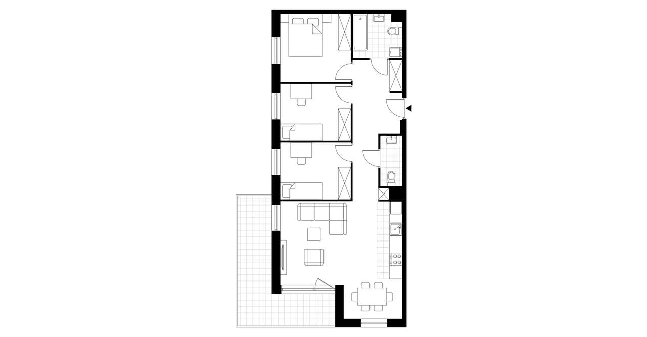 Przestronne mieszkanie dla rodziny - Pełny obrazek: 4/9