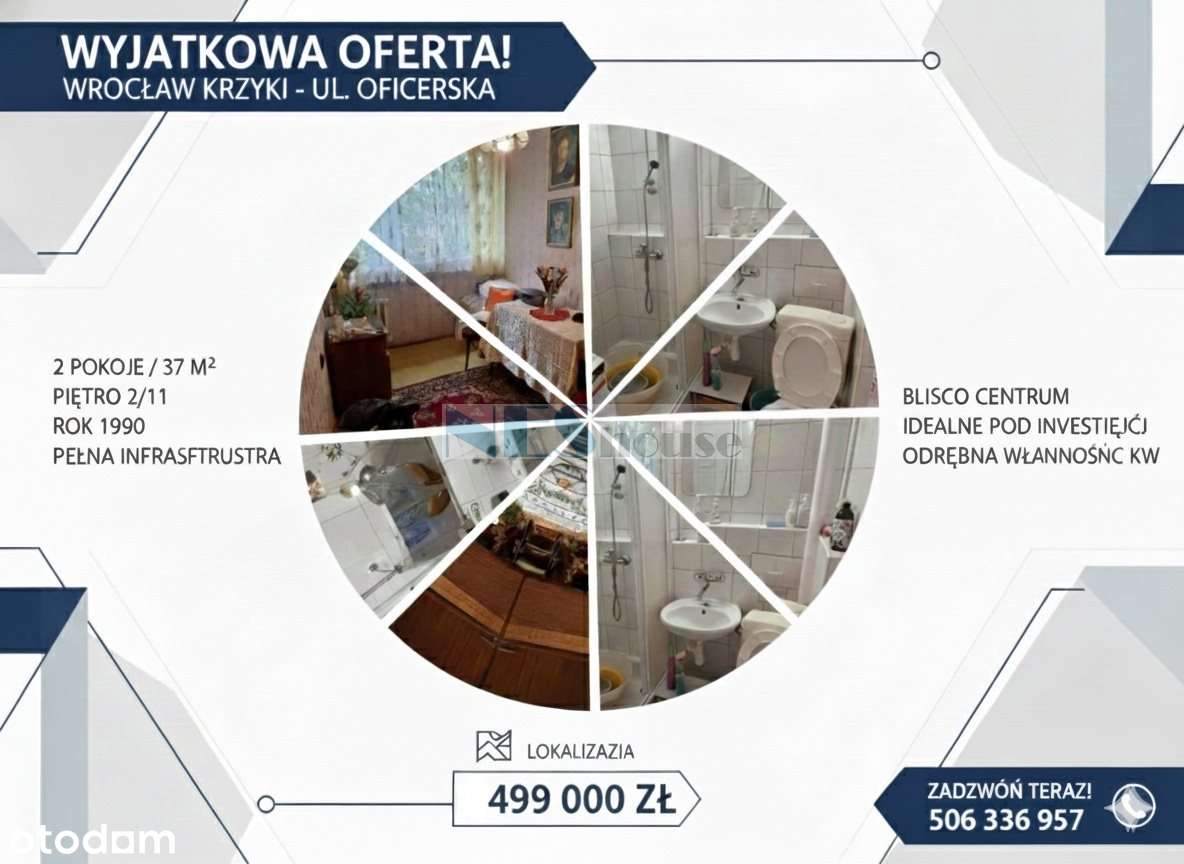 Krzyki | Oficerska | Piwnica | 2 Pokoje-0