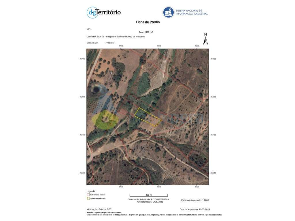 Terreno com prado natural, a 8 km de Messines, cultura arvense e le... - Grande imagem: 4/6