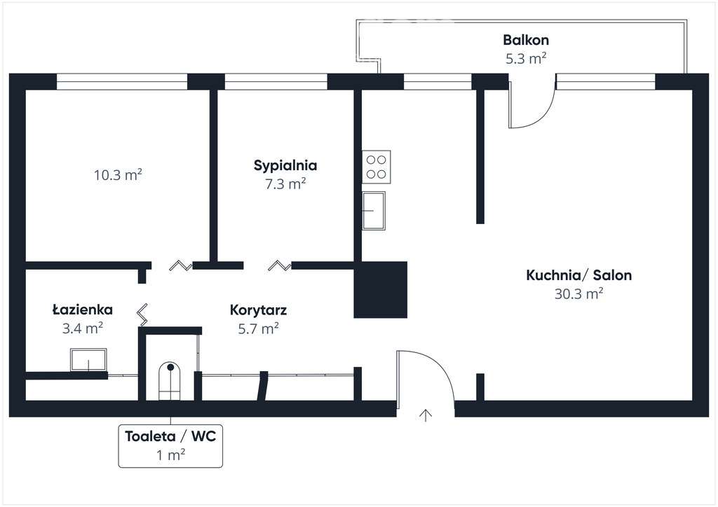 Rozkładowe 3-pok. mieszkanie z pięknym widokiem - Pełny obrazek: 3/20