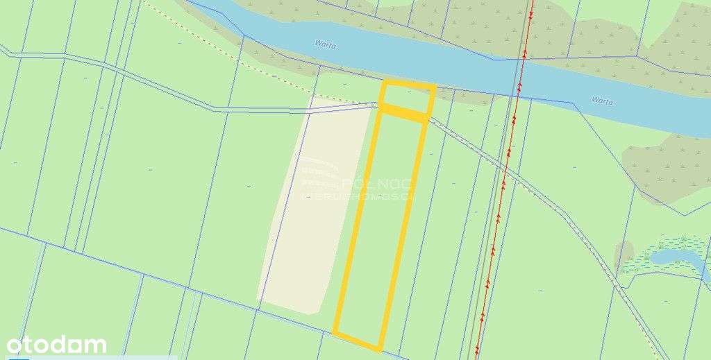 Działka 4 600 mkw/Dostęp do rzeki- Warta - Pełny obrazek: 2/2