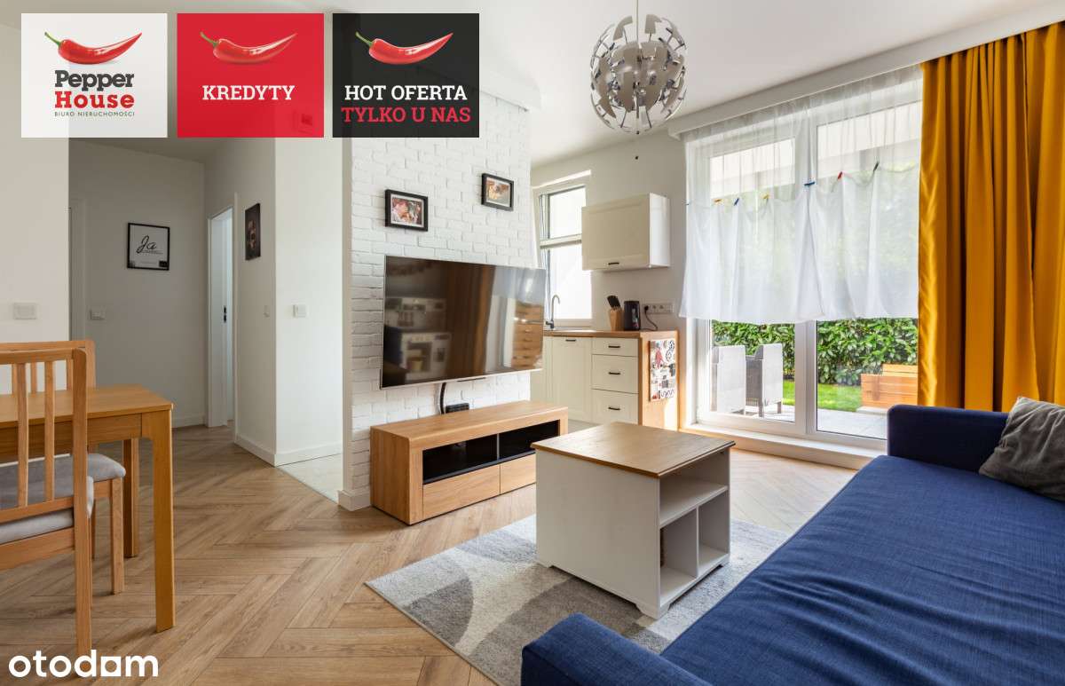 2-pokojowe mieszkanie z ogródkiem i klimatyzacją - Pełny obrazek: 1/10