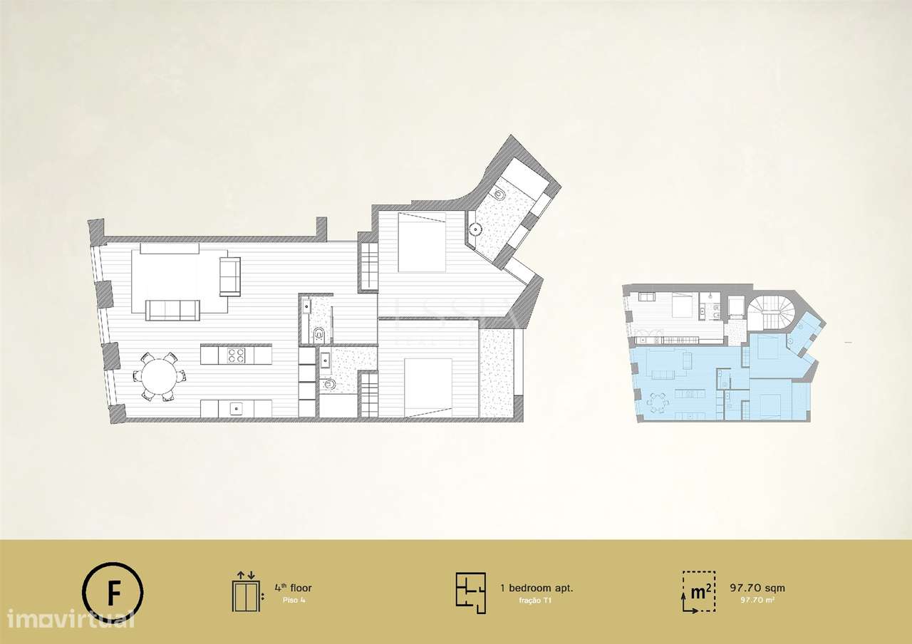 Apartamento T2 Novo com Varanda no Centro Histórico do Porto-8
