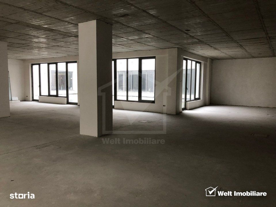 Spatiu comercial sau de birouri, open-space, semifinisat,  zona Cluj A