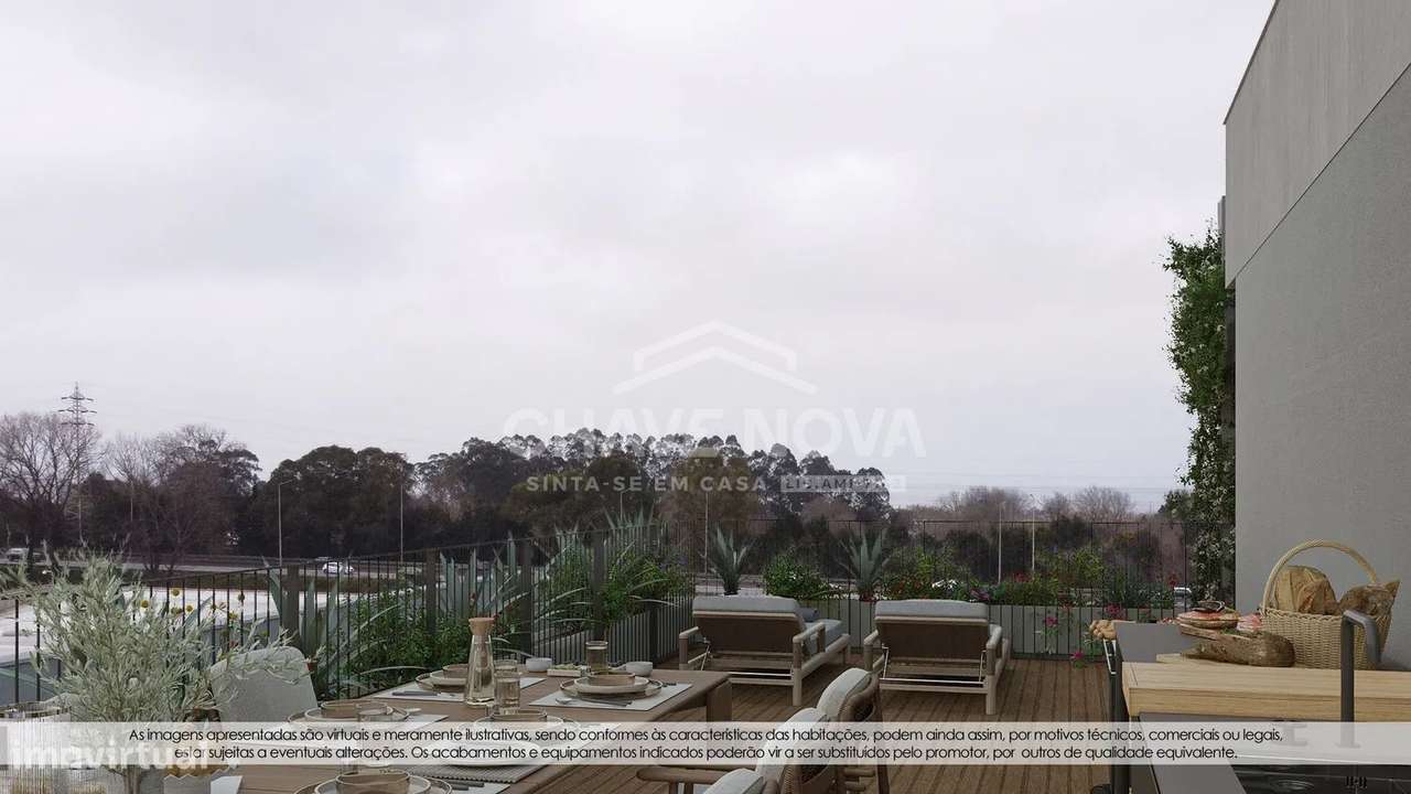 T3 Novo Último Piso c/ Terraço e Box em Santa Marinha (Coimbrões)-11