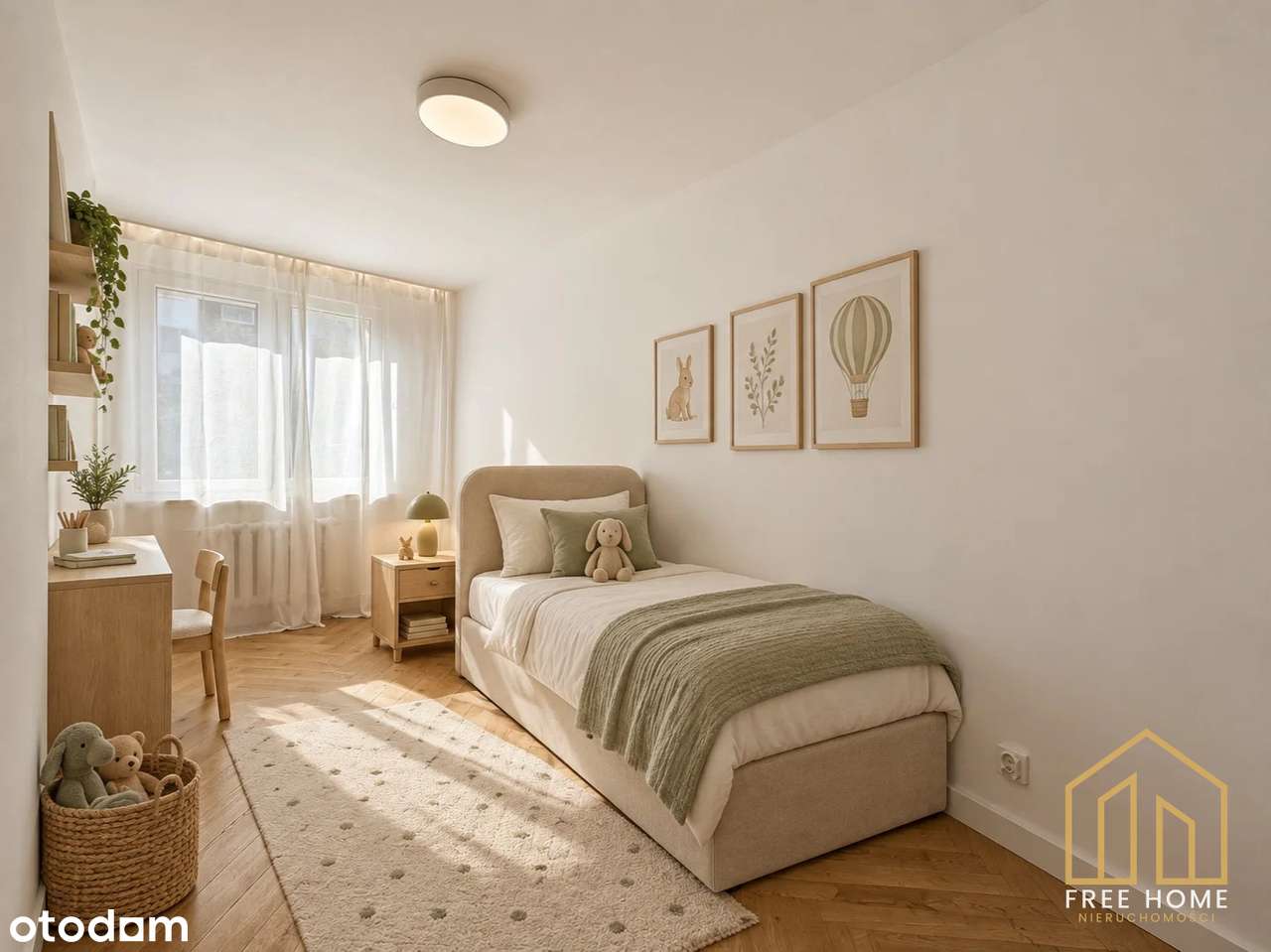3-pokojowe mieszkanie z balkonem w bloku po remoncie, os. Kopernik-7