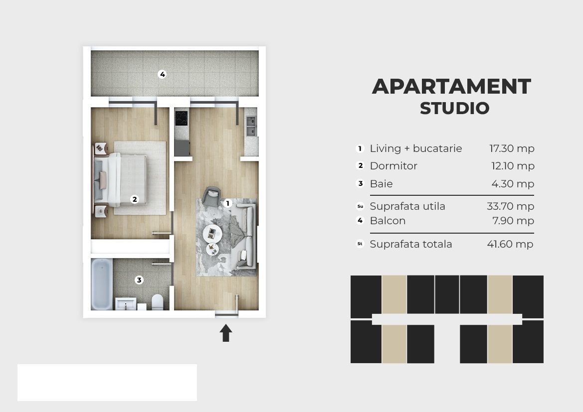 Berceni-Metrou Berceni-Apartament 2 camere