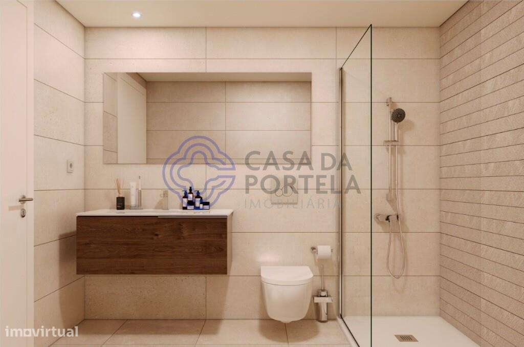 T2, Varanda, Cozinha Open Space equipada compartilhada com a sala e ar - Grande imagem: 3/10