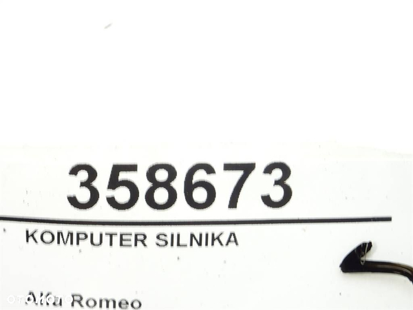 KOMPUTER SILNIKA ALFA ROMEO 159 Sportwagon (939_) 2005 - 2012 1.9 JTDM 16V (939BXC1B) 100 kW [136 - 6