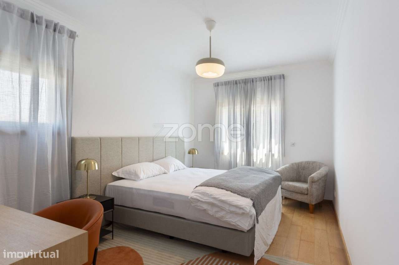 Apartamento T3 Paço de Arcos, varanda, vista mar e garagem-15