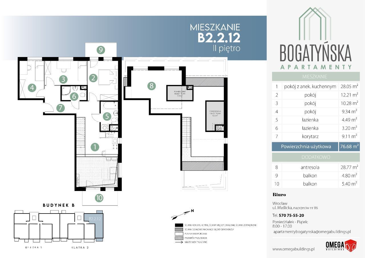 Bogatyńska Apartamenty Mieszkanie B2.2.12