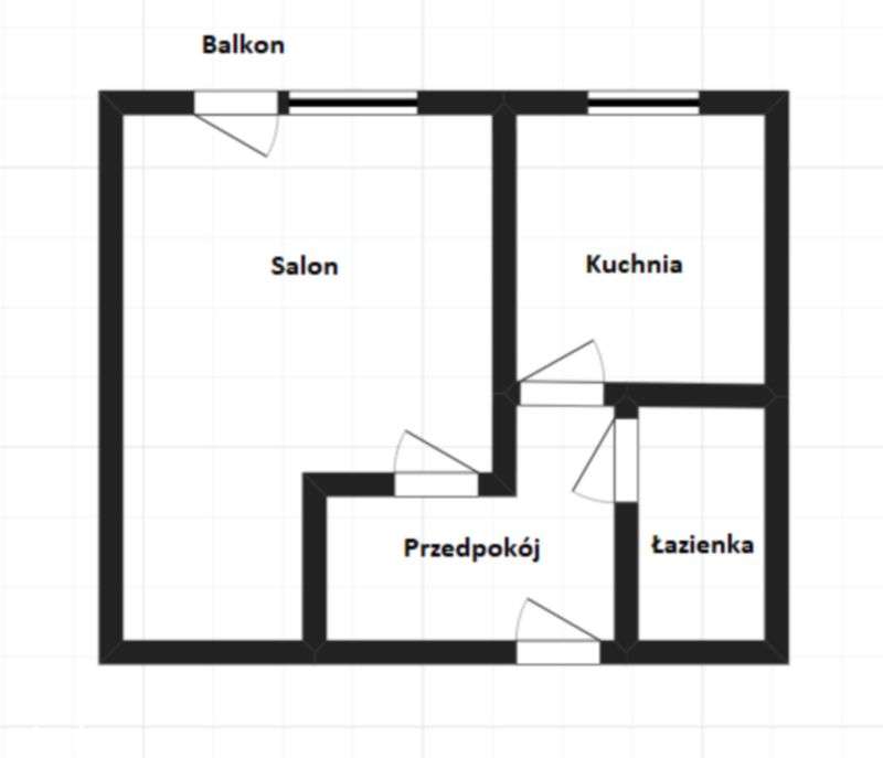 Duża kawalerka z osobną kuchnią z opcją 2 pokoi-15