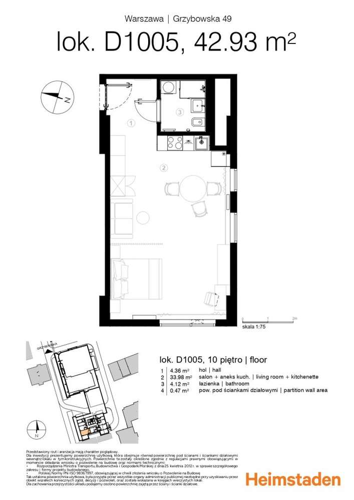 Przestronne studio | Unique Tower -1