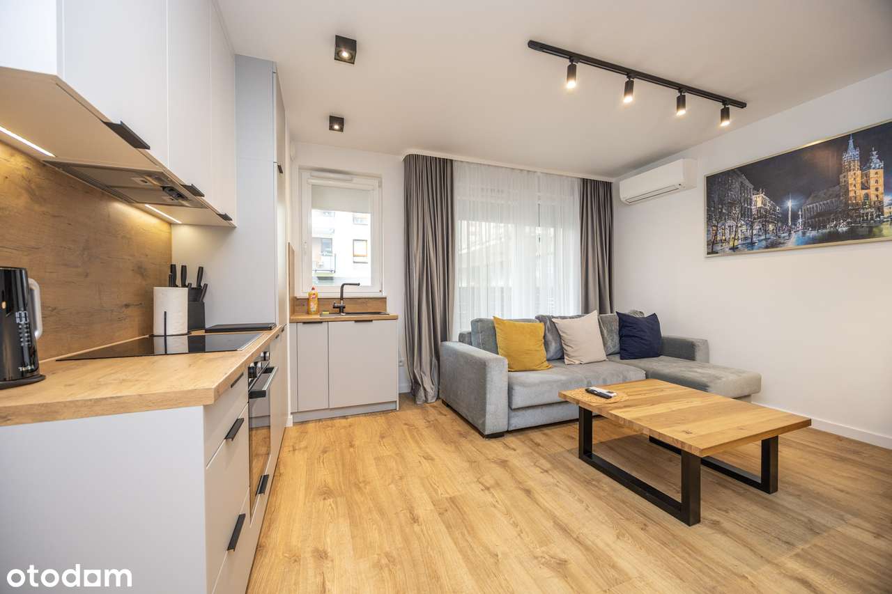 Nowoczesne 2-pokojowe mieszkanie z ogródkiem 37 m2 ulWrocławska Kraków - Pełny obrazek: 4/13