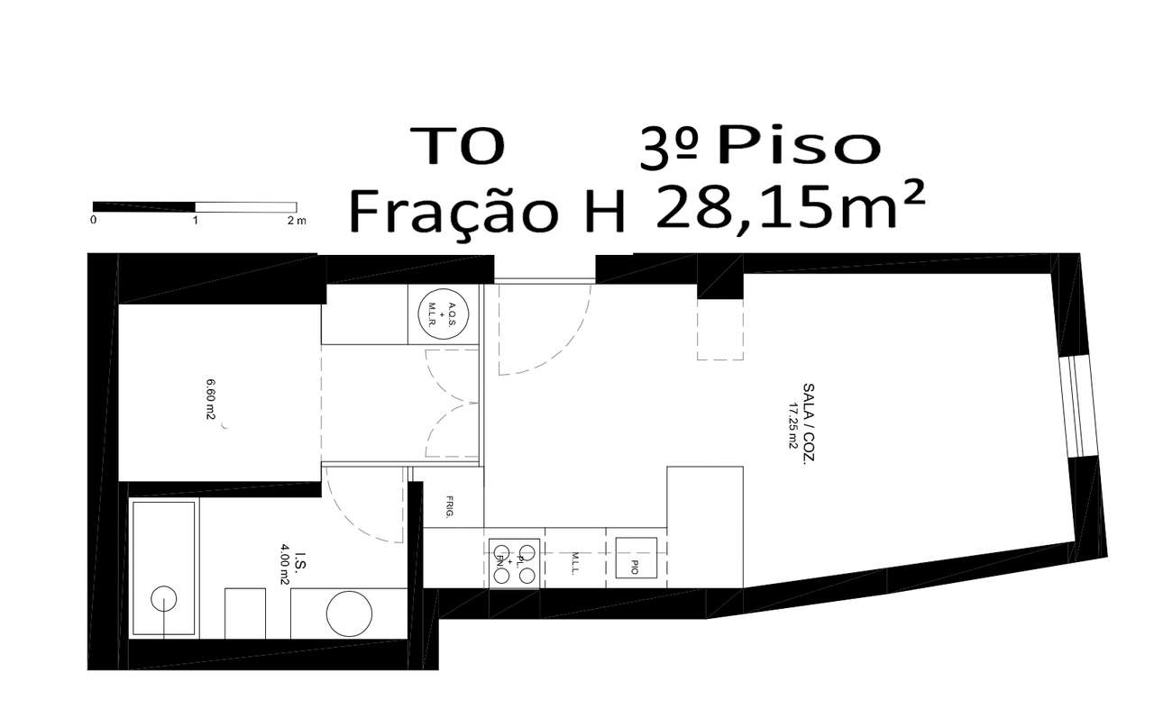 Apartamento T0,500m da praia, 100m do Metro R.Brito Capelo, Matosinhos - Grande imagem: 5/5
