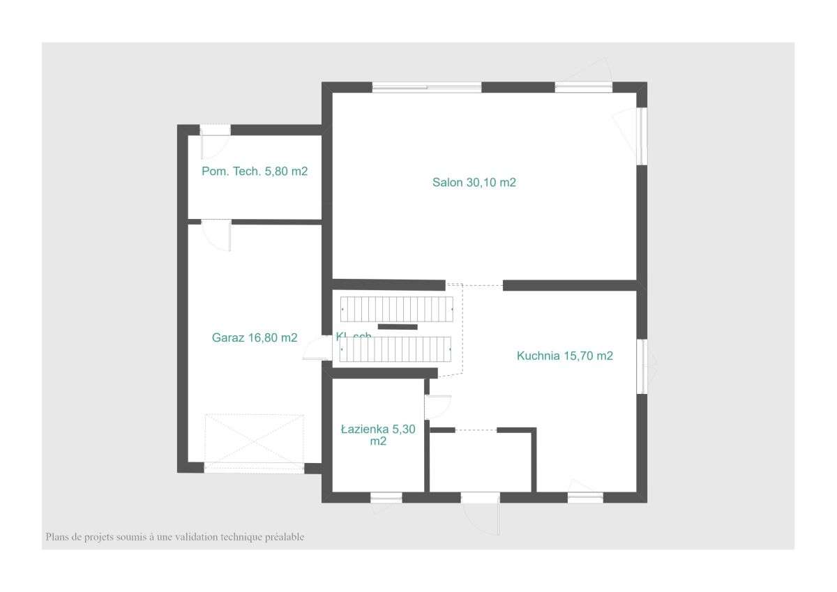 Dom Skórzewo - "pół bliżniaka" połączony garażem-15