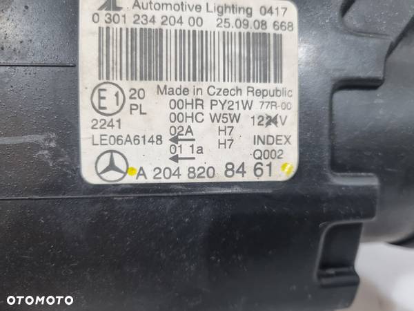 MERCEDES C-KLASA W204 LAMPA  LEWA!!! PRZÓD A2048208461  A2048208361 EUROPA - 8