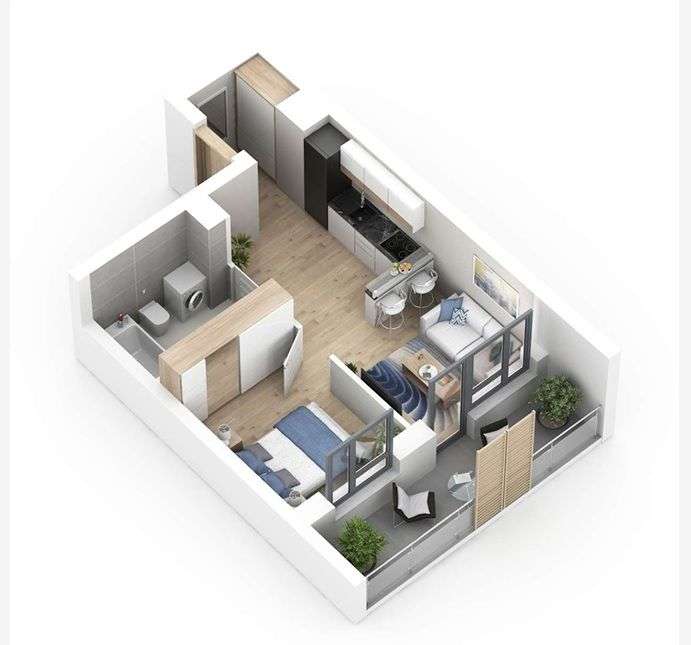 2 pok., duży balkon, m. postojowe, komórka lok.-9