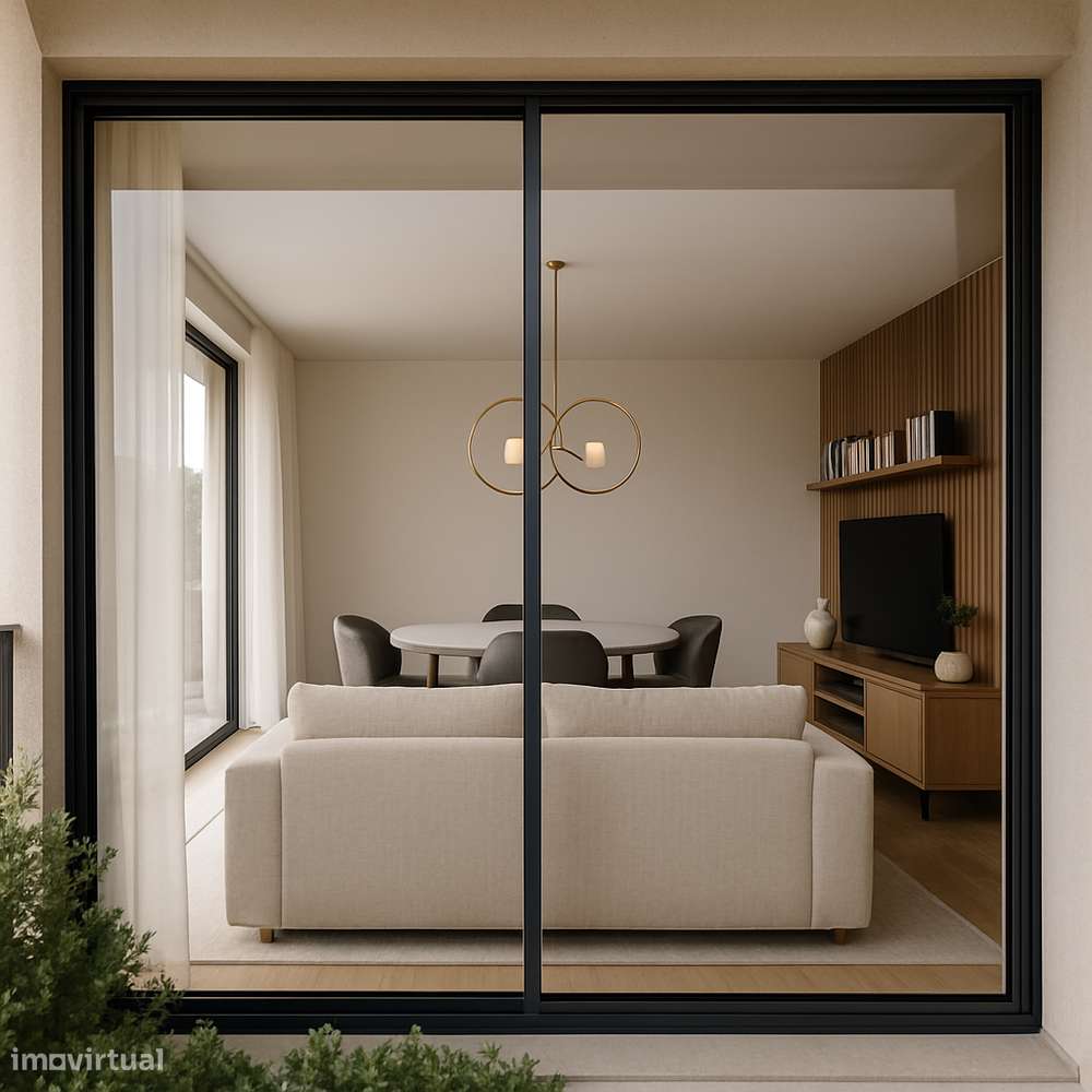 Apartamento T1+1 Novo em Canidelo – Vista para o Estuário do Douro - Grande imagem: 4/11