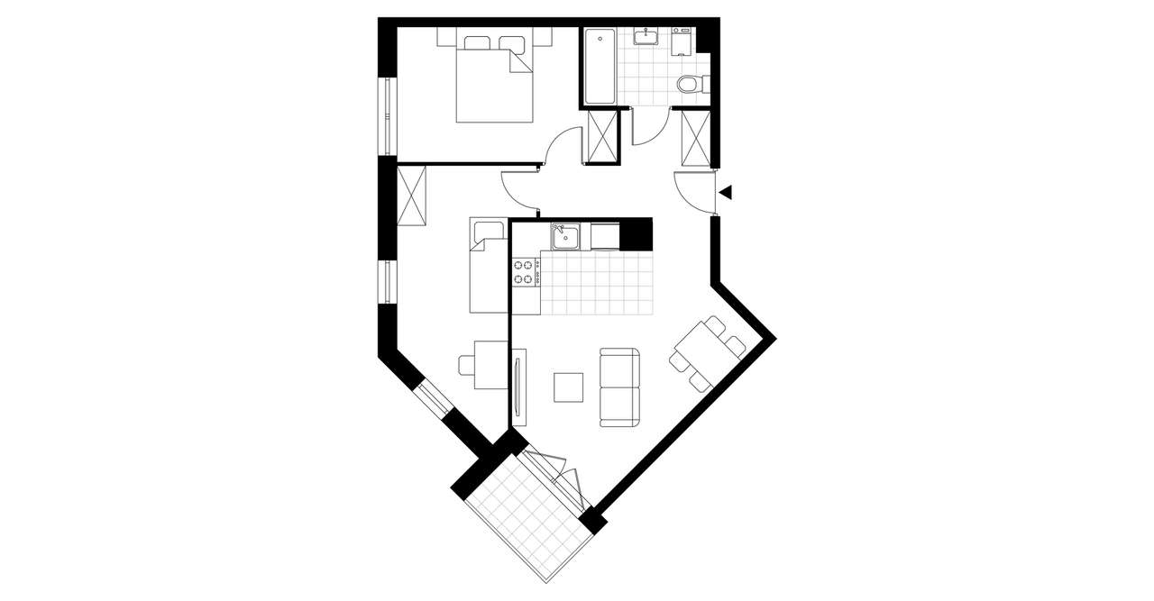 2-pokojowe mieszkanie 56m2 Bez Prowizji - Pełny obrazek: 3/6