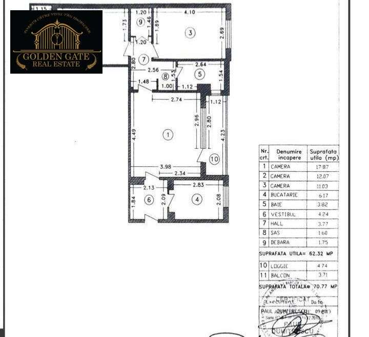 COMISION 0 | Metrou Lujerului - 3 Camere  Centrala Proprie - Imagine principală: 2/10