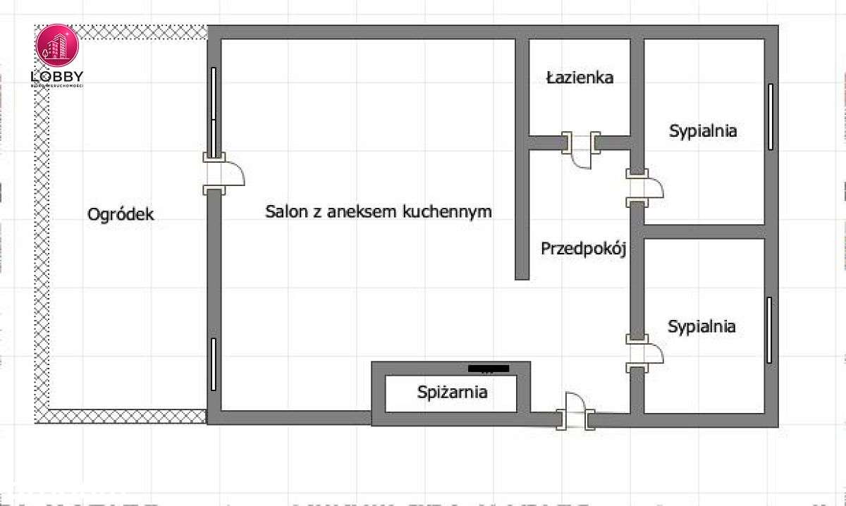 3 pokoje | Ogródek | ul. Wyścigowa-16