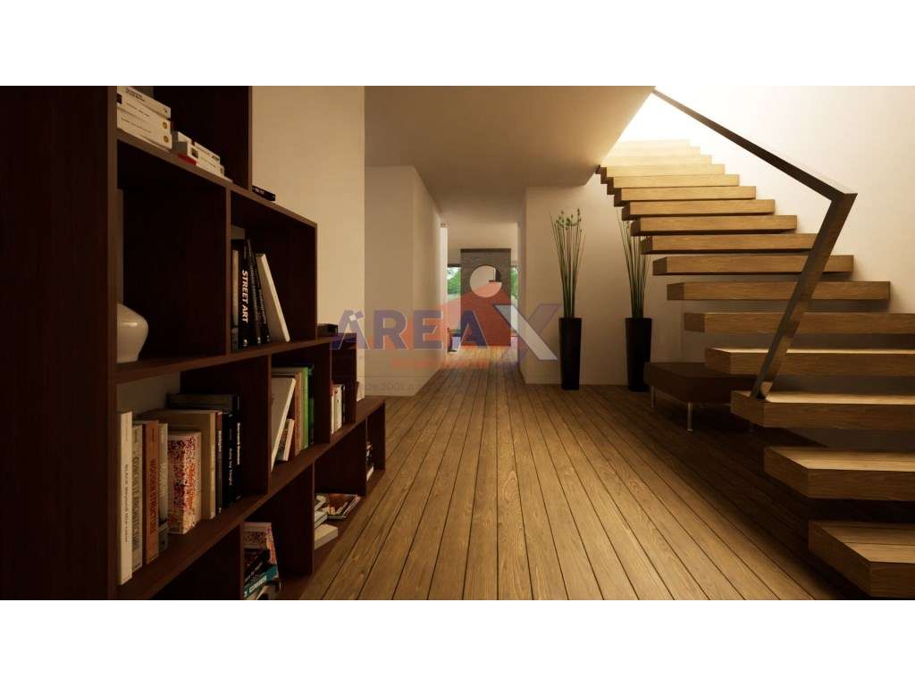 Moradia geminada T4, de arquitetura contemporânea-10