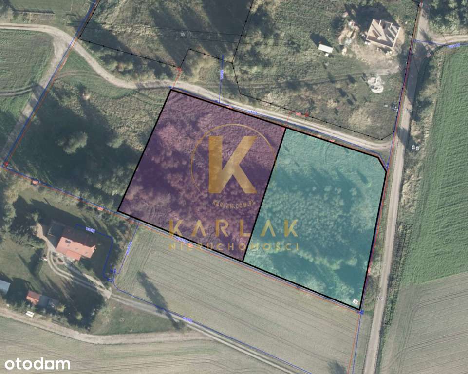 Działka Kaleje w otulinie lasów - 3500 m² - Pełny obrazek: 2/12