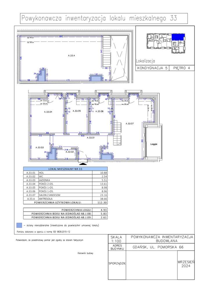 Gaja Park Apartament A.33 - 5,5 m wysokości - Pełny obrazek: 2/17
