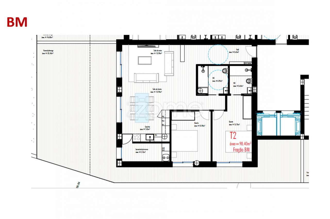 Apartamento T2 c/ Terraço, Freamunde, Paços de Ferreira (Fração BM)... - Grande imagem: 2/16