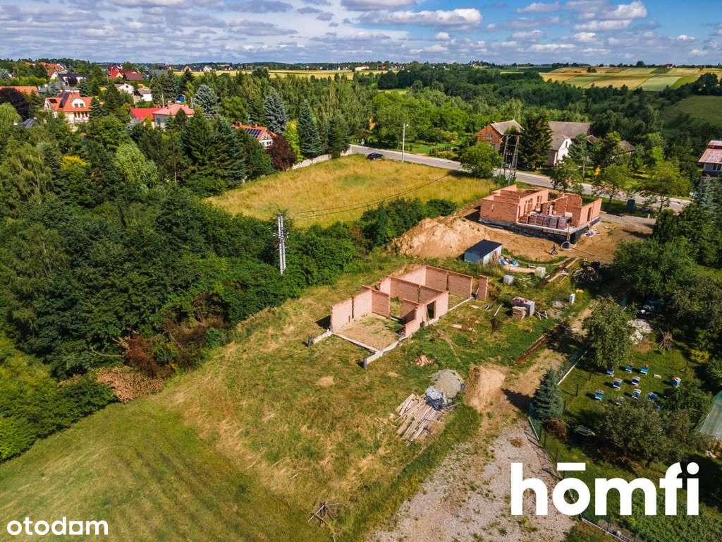 Widokowa działka + projekt i rozpoczęta budowa - Pełny obrazek: 5/11