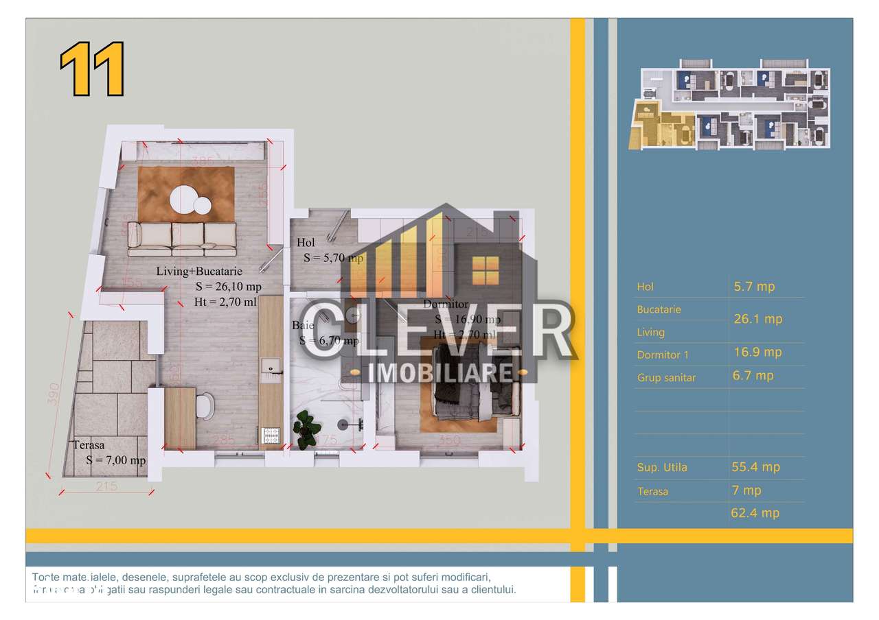 Apartament 2 camere, 62 mp, bloc nou, Pallady - metrou Teclu