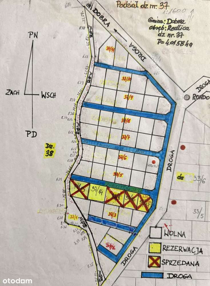 Sprzedam Okolice BEZRZECZA m. REDLICA Działka/i-13
