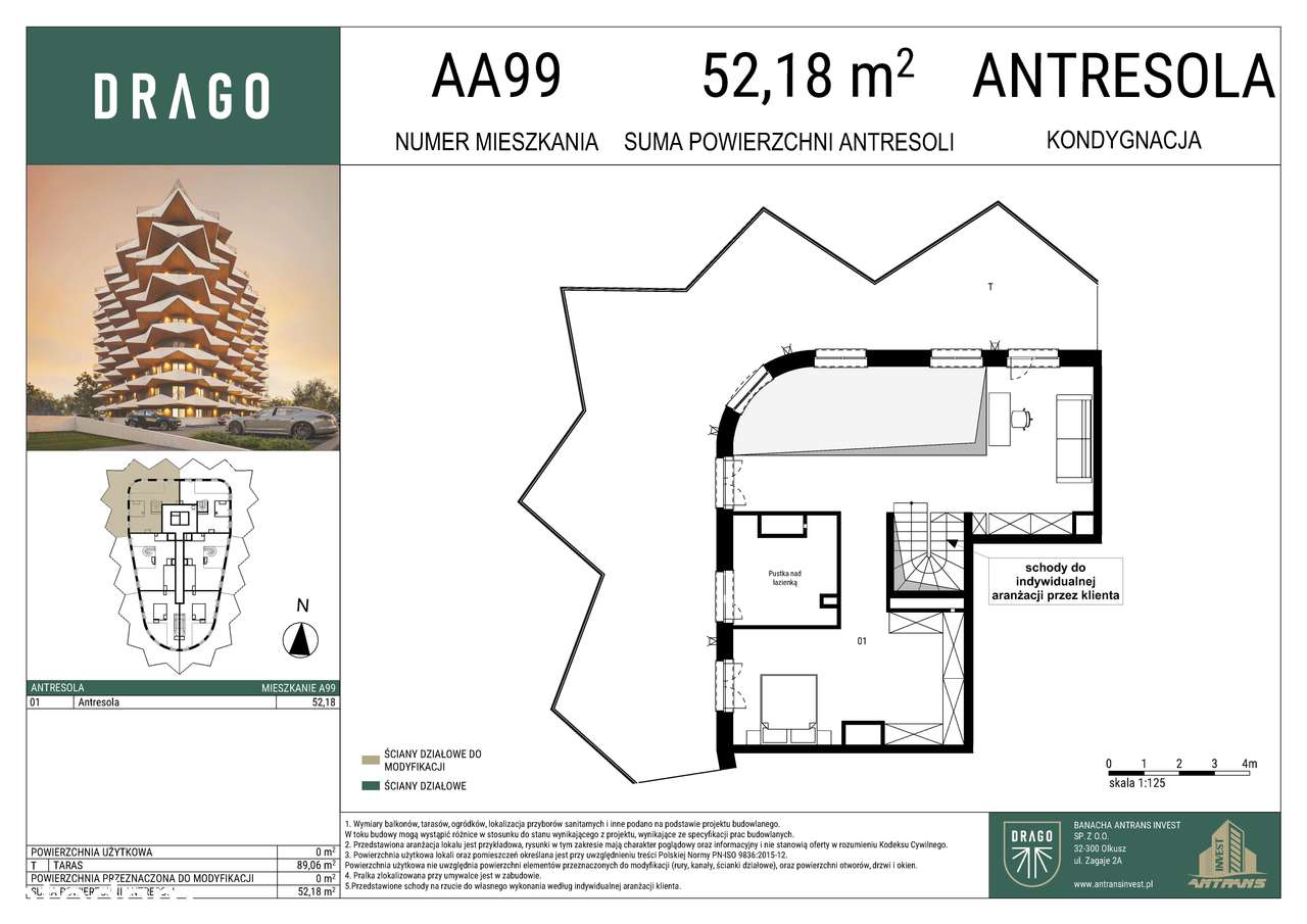 1-pokojowe mieszkanie 119m2 + taras - Pełny obrazek: 3/9