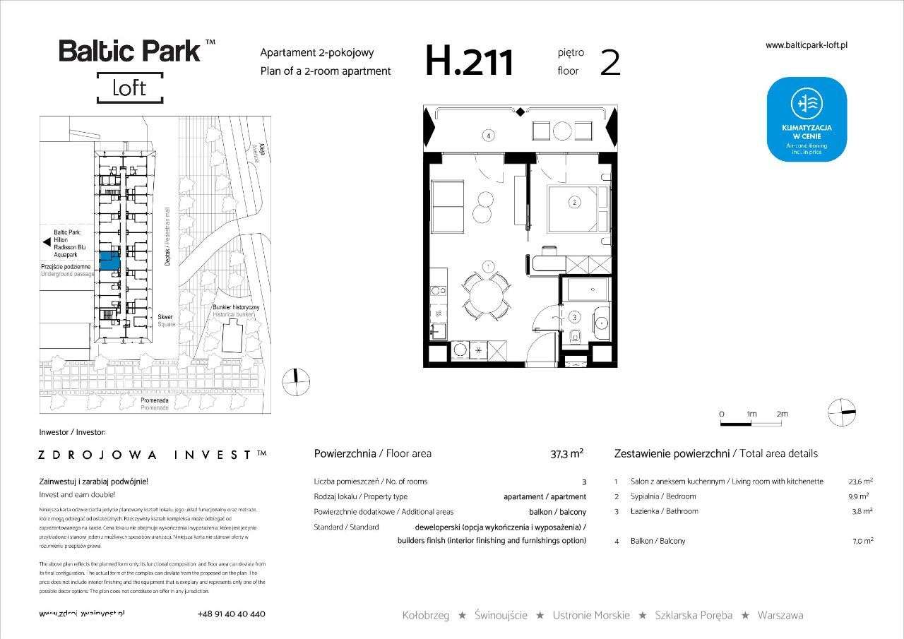 Baltic Park Loft | apartament H.211 - Pełny obrazek: 2/8