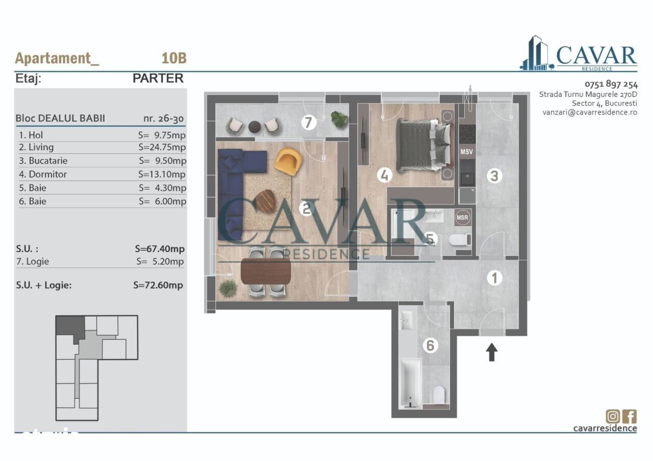 Apartament 2 Camere 2 Bai Finalizat Mutare Rapida