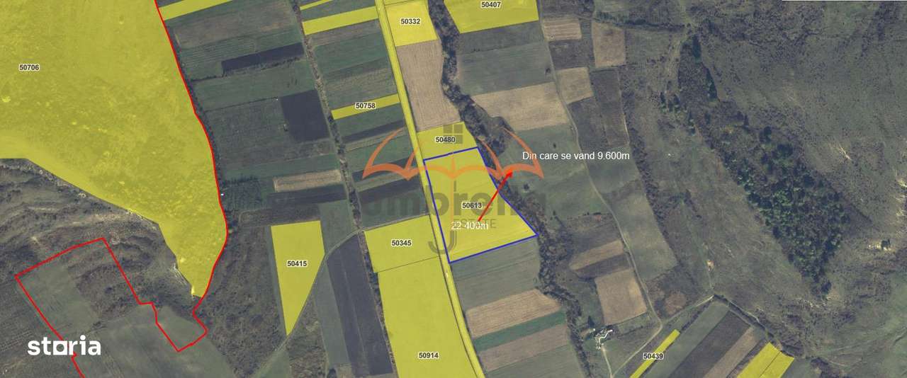 Teren de vanzare 9.600m² in Alunis-Cluj, extravilan. - Imagine principală: 2/3