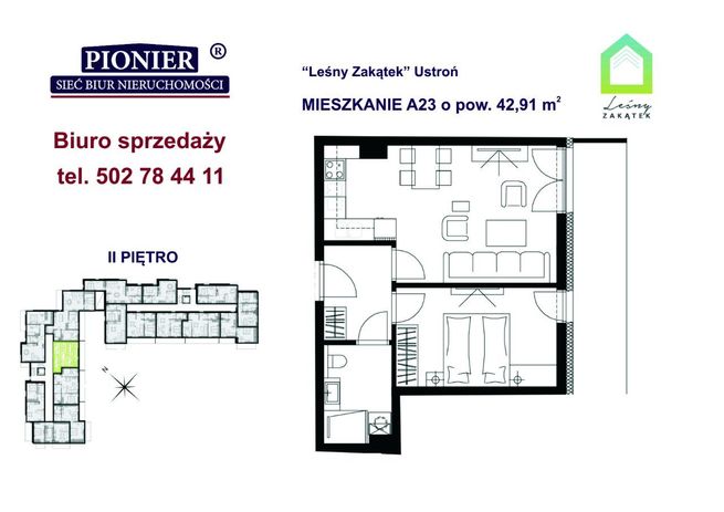 A23- apartament u podnórza Lipowskiego Gronia