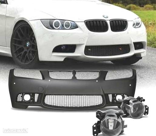 PÁRA-CHOQUES FRONTAL PARA BMW E90 E91 LOOK M3 SRA PDC + FARÓIS NEVOEIRO - 1