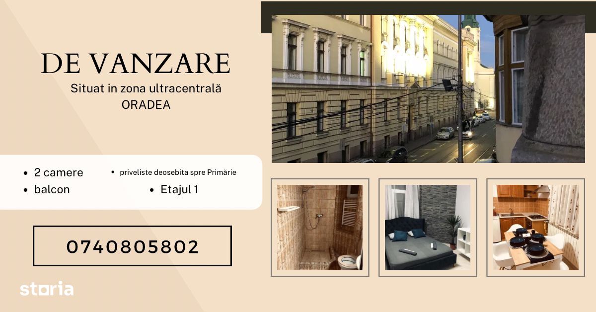 De vanzare - Apartament cu 2 camere, situat in zona ultracentrală !
