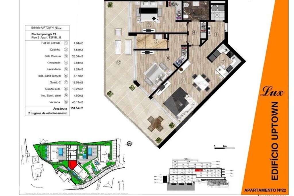 Apartamento Tipologia T2 | Vista Mar / Baía do Funchal| Funchal |Ilha - Grande imagem: 4/24